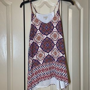 Cremieux Flowy High Low Blouse XS